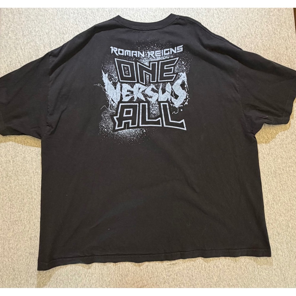 WWE Roman Reigns One Versus All Graphic T-Shirt Black Mens 4X Authentic Wear - Picture 5 of 7